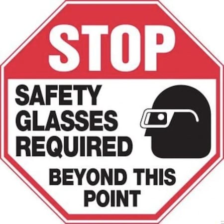 Accuform STOP SAFETY SIGN SAFETY GLASSES MPPE920VP MPPE920VP